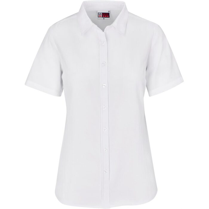 Ladies Short Sleeve Oxford Shirt - Image 6