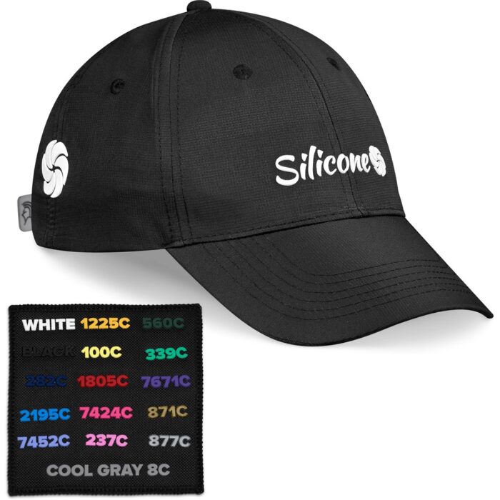 Pre-Branded Performance Cap Showcasing Silicone Branding - Image 2