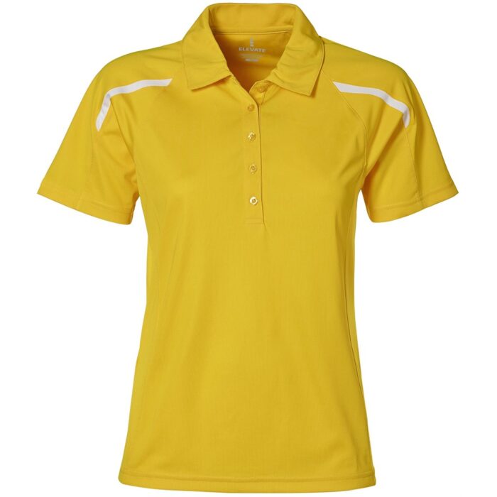 Ladies Nyos Golf Shirt - Yellow - Image 2