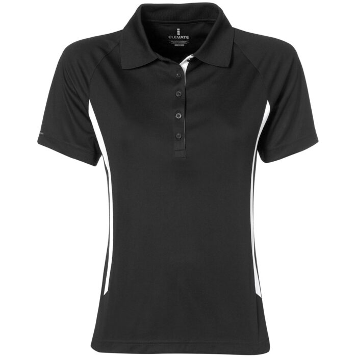 Ladies Mitica Golf Shirt - Black - Image 2