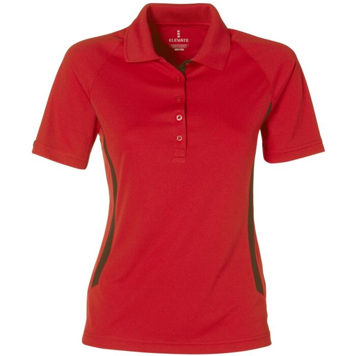 Ladies Mitica Golf Shirt - Red - Image 2
