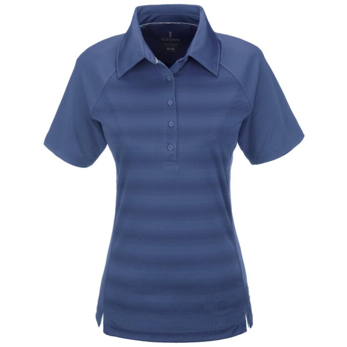 Ladies Shimmer Golf Shirt - Blue - Image 2