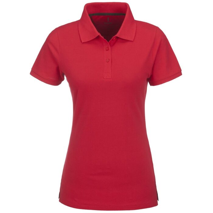 Ladies Calgary Golf Shirt - Red - Image 2