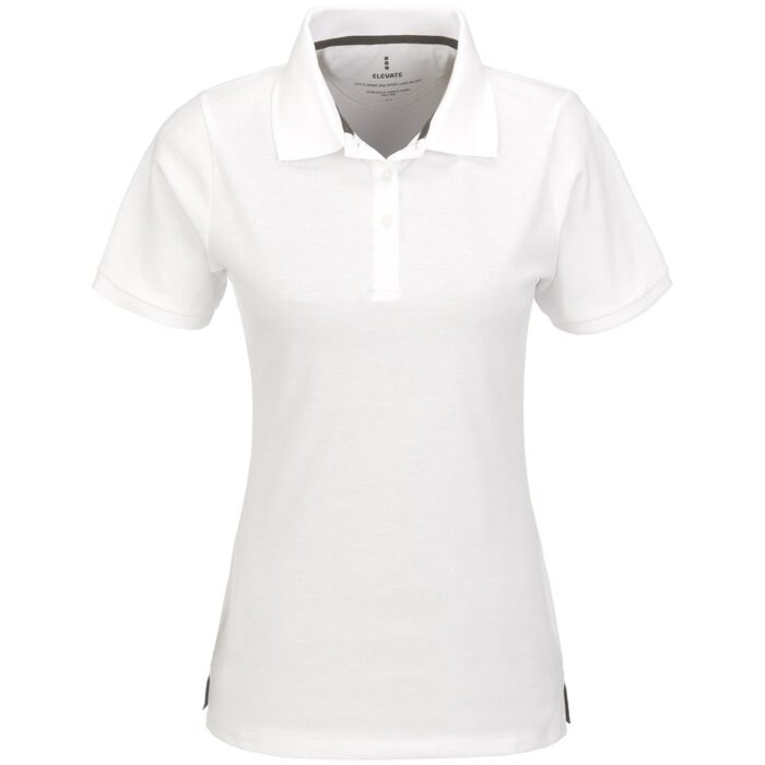 Ladies Calgary Golf Shirt - White - Image 2