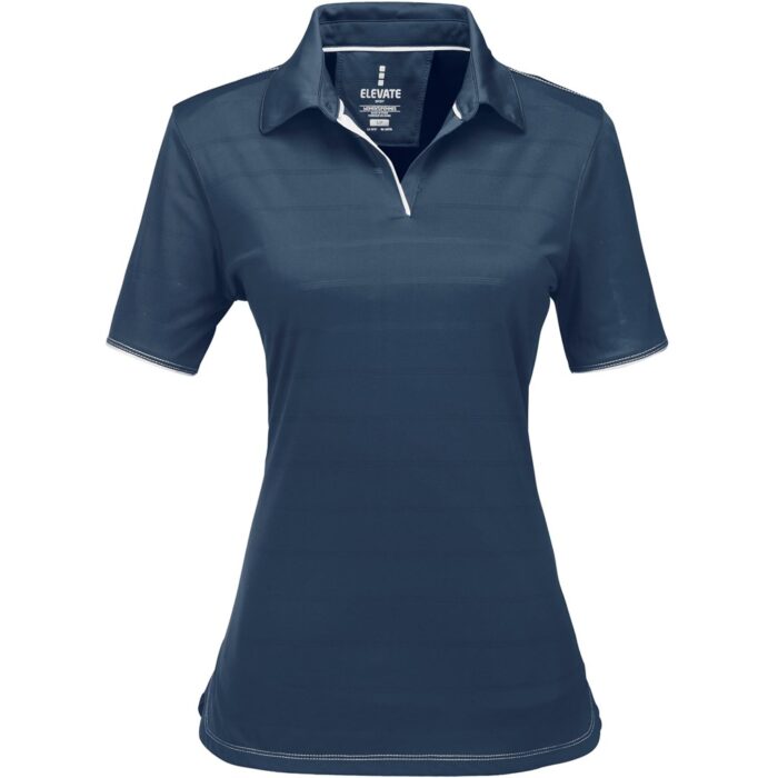 Ladies Prescott Golf Shirt - Blue - Image 2