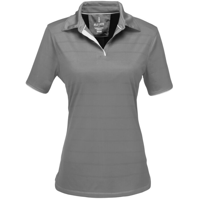 Ladies Prescott Golf Shirt - Grey - Image 2