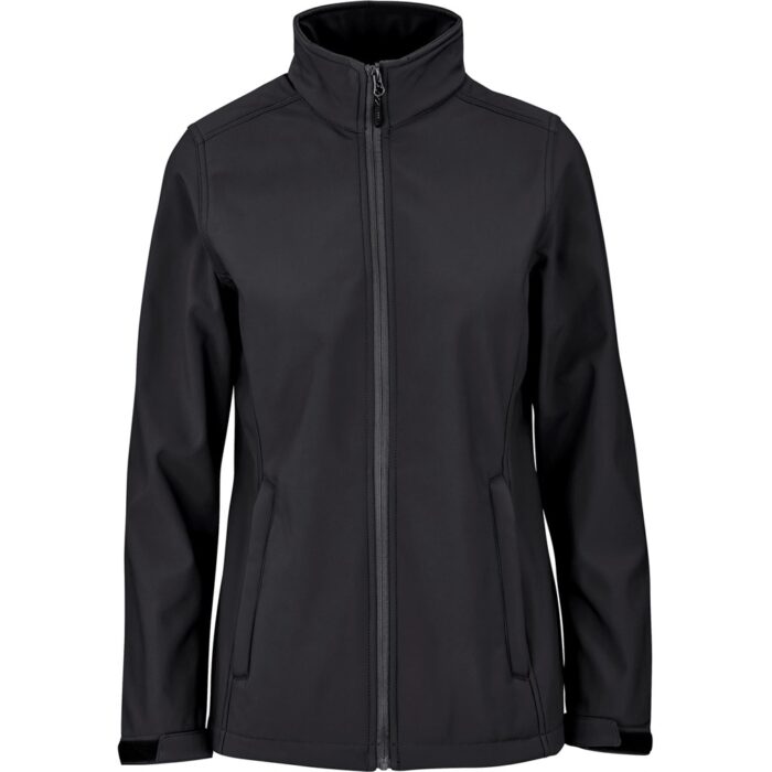 Ladies Maxson Softshell Jacket - Black - Image 2