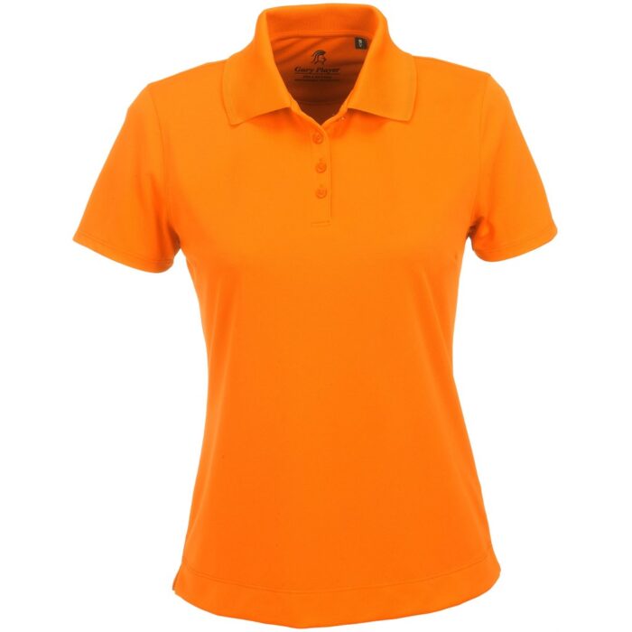 Ladies Wynn Golf Shirt - Orange - Image 2