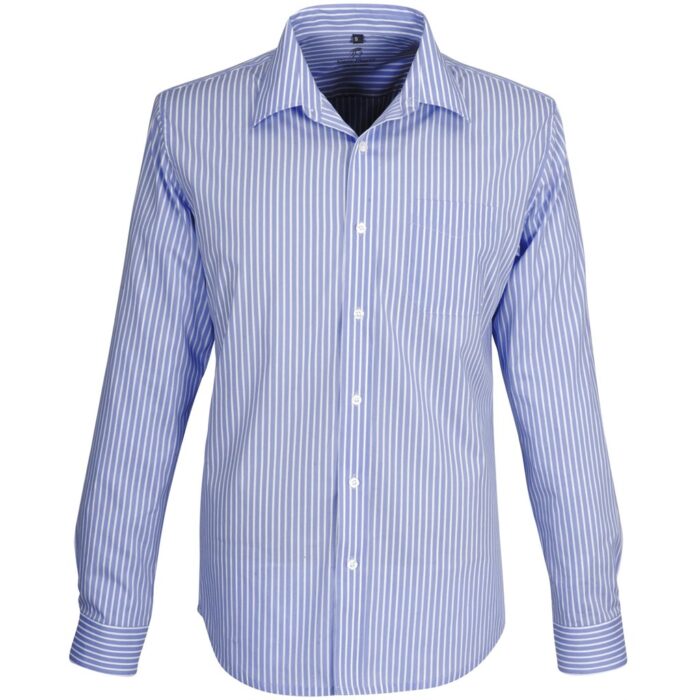 Mens Long Sleeve Glenarbor Shirt - Blue - Image 2