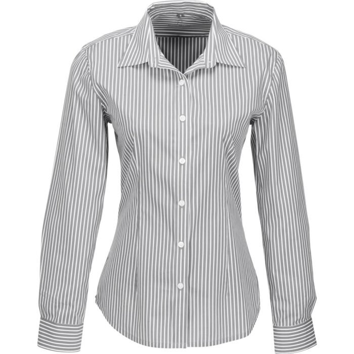 Ladies Long Sleeve Glenarbor Shirt - Grey - Image 2