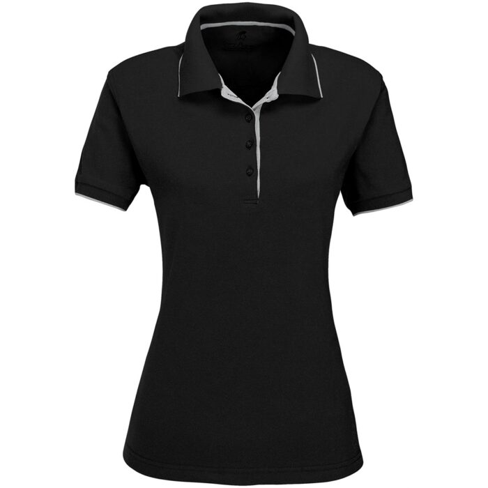 Ladies Wentworth Golf Shirt - Black - Image 2