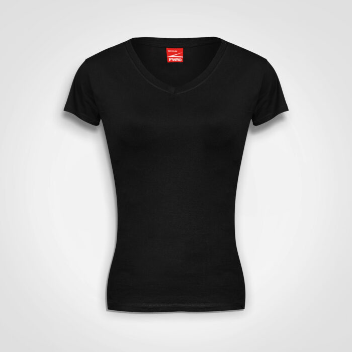Ladies Fitted V-Neck T-Shirt - Image 6