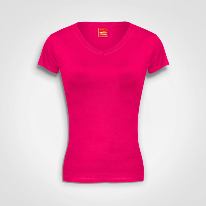 Ladies Fitted V-Neck T-Shirt - Image 5