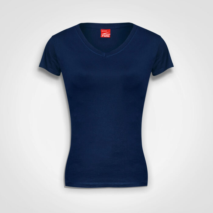 Ladies Fitted V-Neck T-Shirt - Image 3