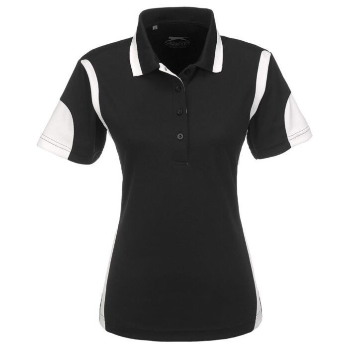 Ladies Genesis Golf Shirt - Black - Image 2