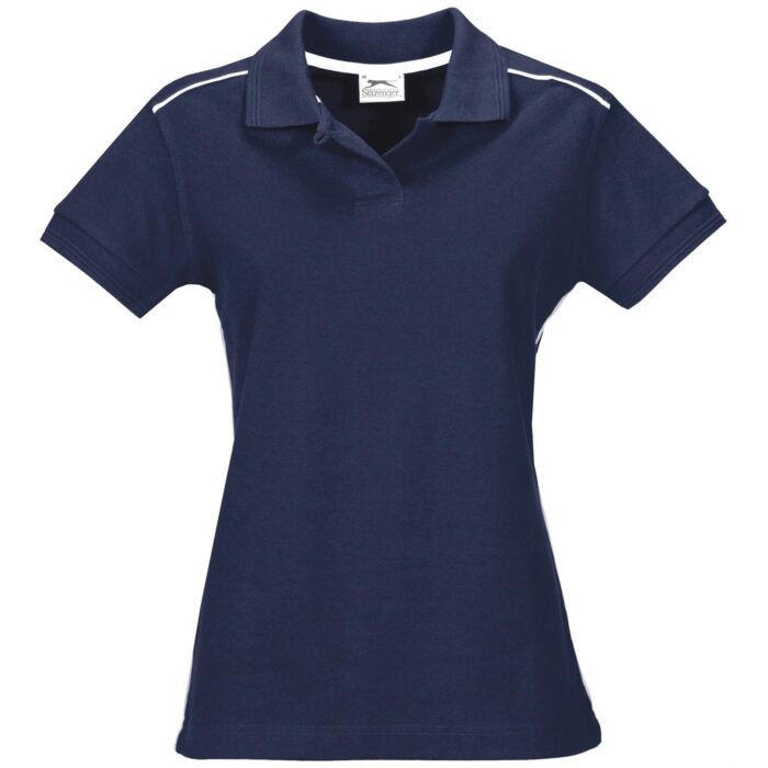 Ladies Backhand Golf Shirt - Navy - Image 2
