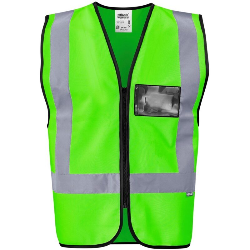 Direction En4 Hi-Viz Reflective Full Zip Vest - Image 3
