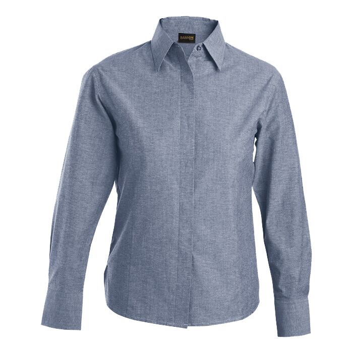 Oxford Blouse Long Sleeve Ladies - Image 5