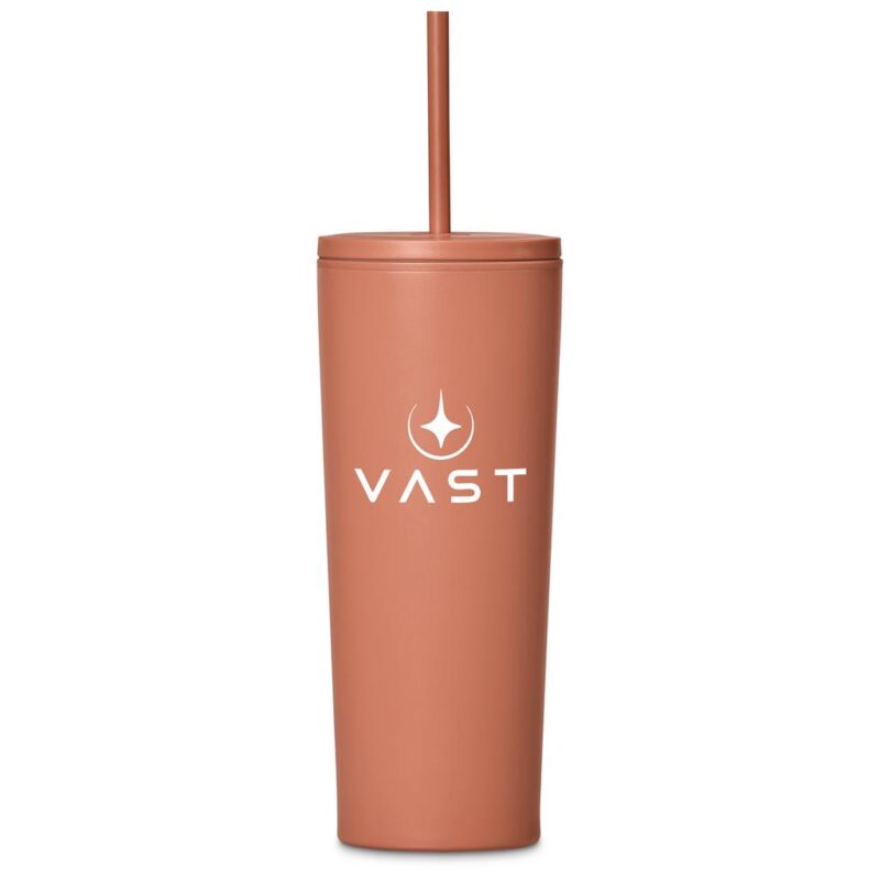 Kooshty Concorde Stainless Steel & Plastic Double-Wall Tumbler & Straw - 720ml - Image 7